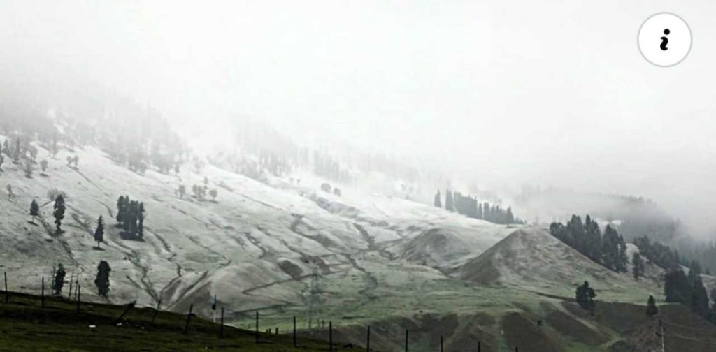 Jammu and Kashmir experienced a spell of light to moderate rainfall overnight